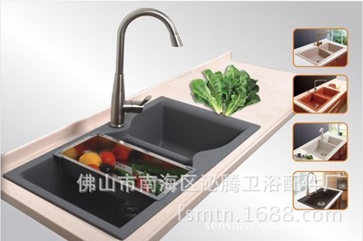 【來圖定做石英石洗菜盆 佛山洗菜盆廠家 批發人造大理石盆】價格,廠家,圖片,人造石,佛山市南海區泌騰衛浴配件廠-