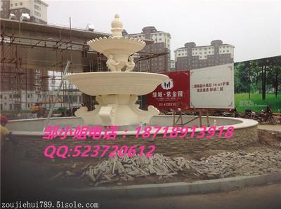 【砂巖噴泉?dú)W式浮雕跌水盆 雙層人造石雕塑樹葉水景噴泉】價(jià)格,廠家,砂巖